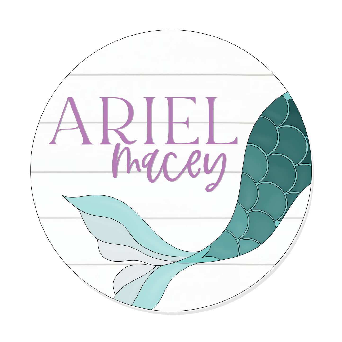 18-inch Mermaid Tail Round