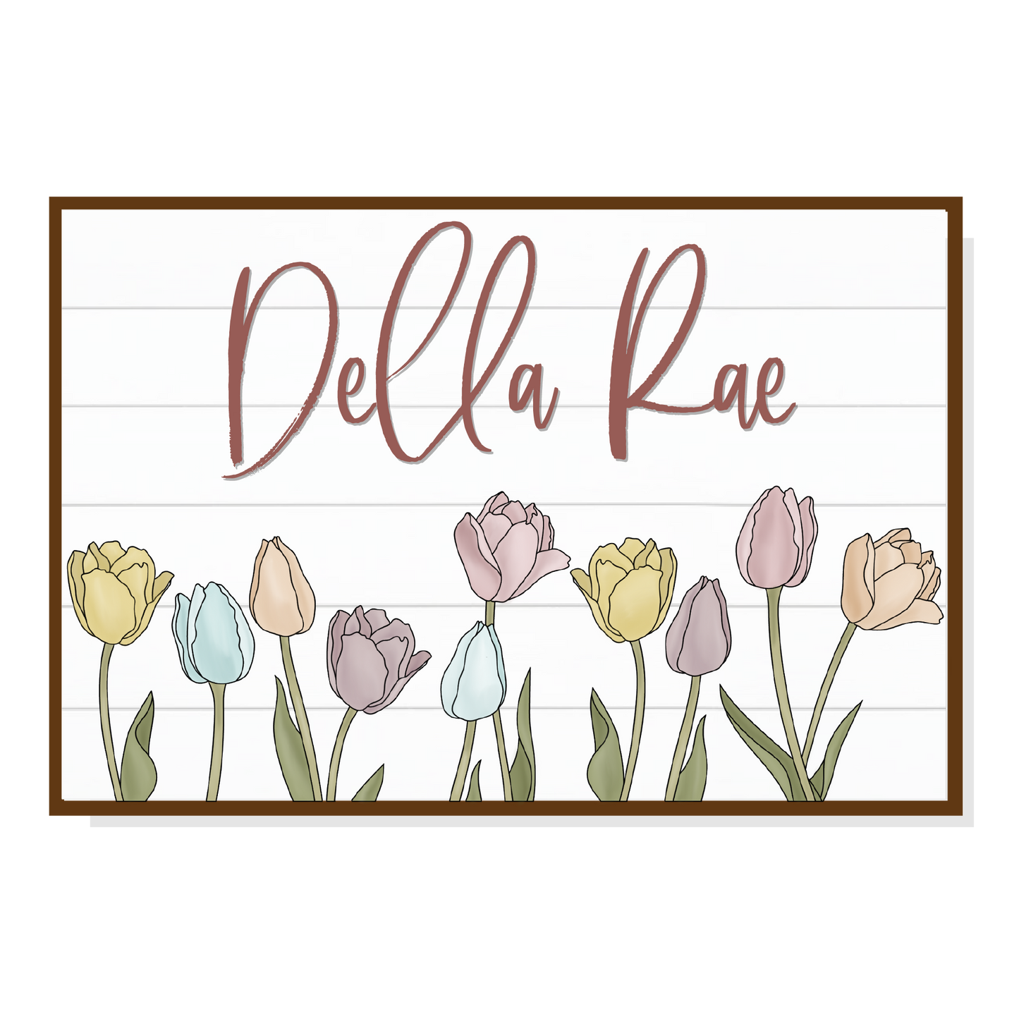 24-inch "In Bloom" Tulip Name Sign